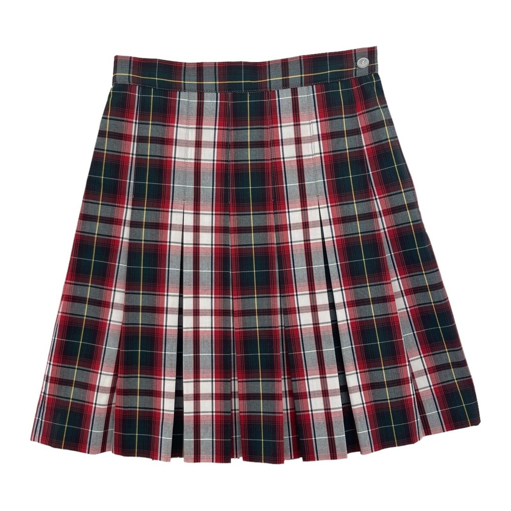 Parker Tartan Red Plaid High Waist Pleated Skirt Juniors Size 3 School Uniform